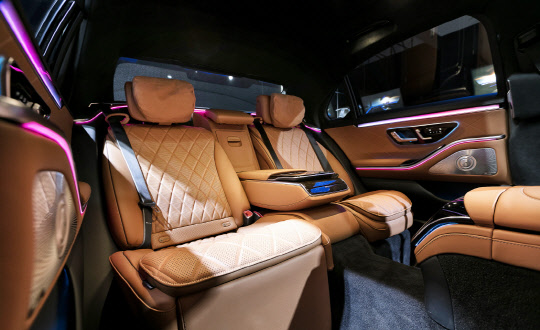 메르세데스 벤츠 S클래스 2열.<메르세데스 벤츠코리아 제공>